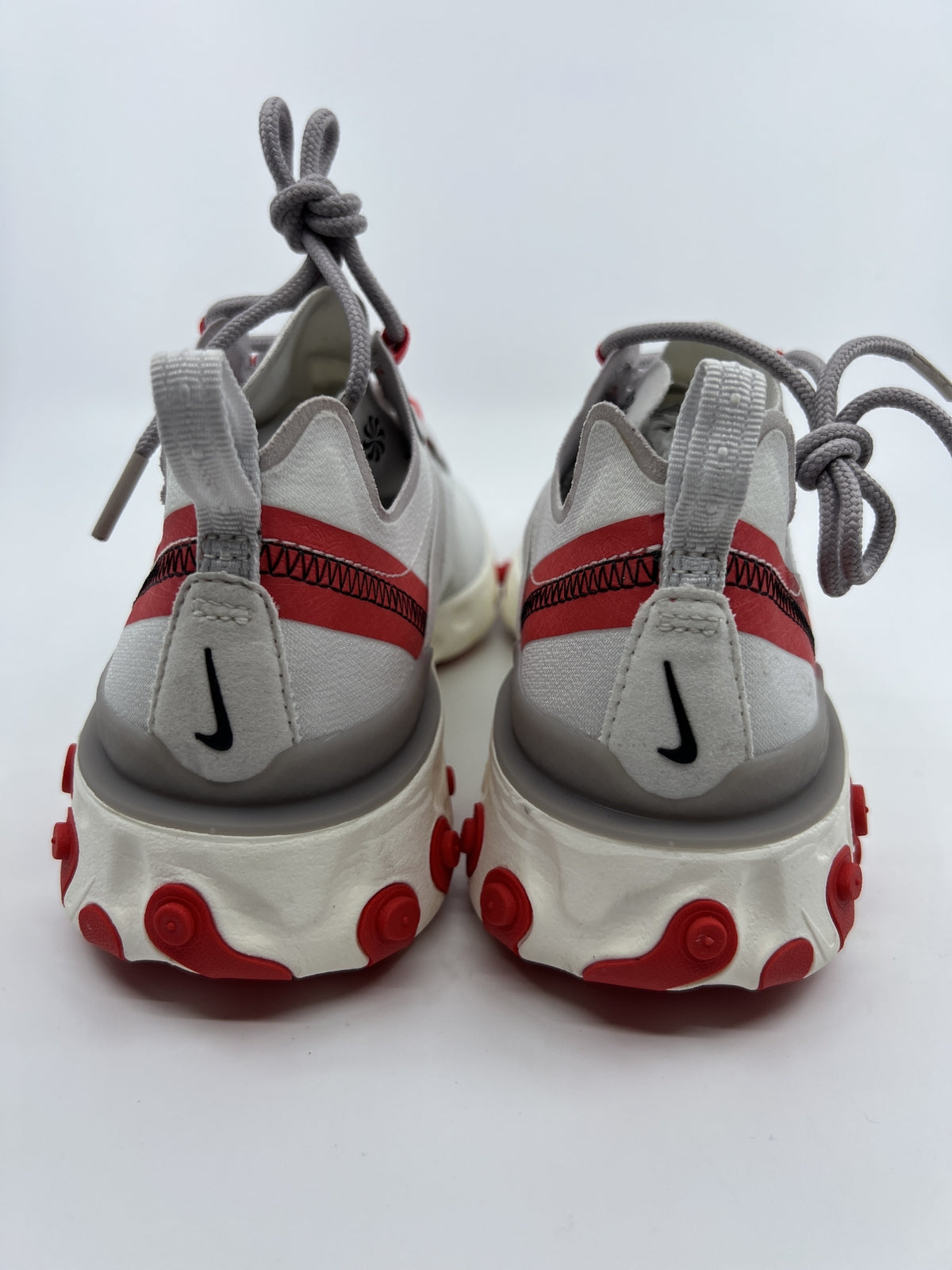 ♻️✅NIKE REACT ELEMENT 55 WHITE/RED Women's Running Sneaker US7 BQ2728