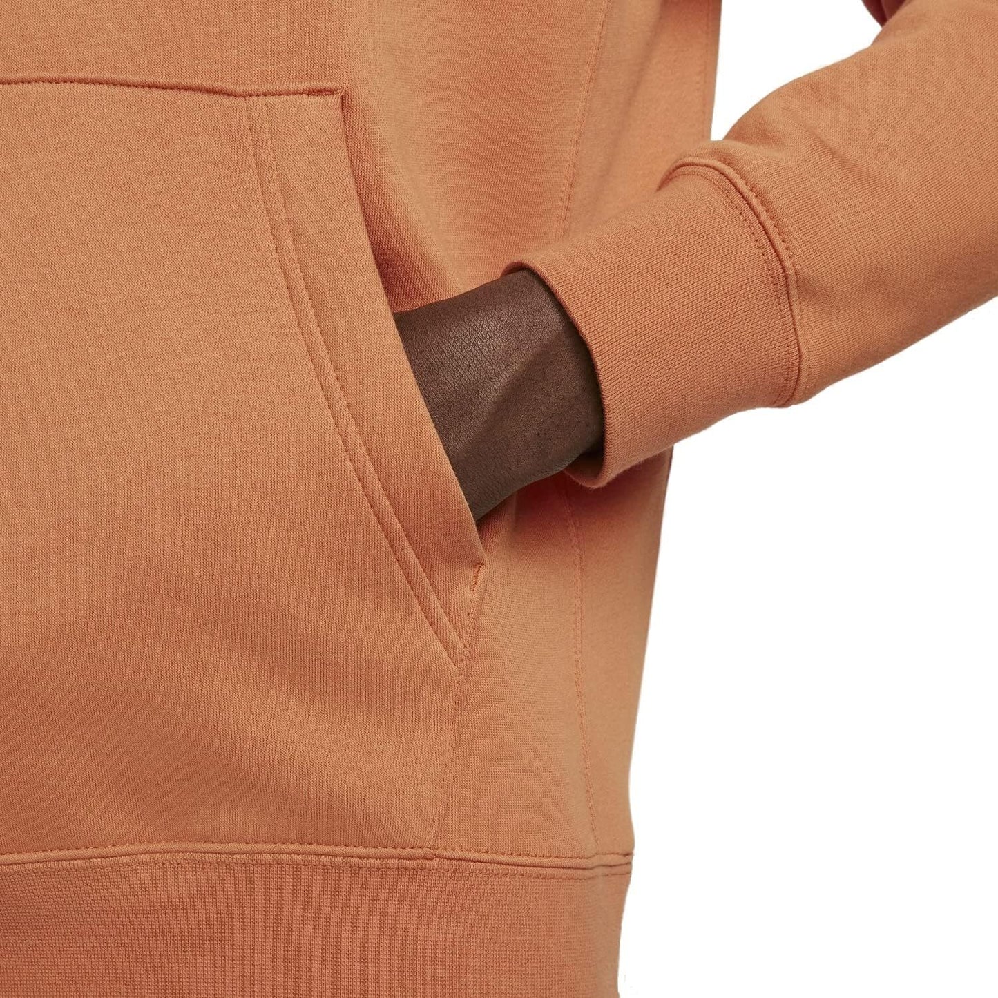 ♻️✅Nike 826433-010 Men Black Pull-Over Hoodie Small Orange