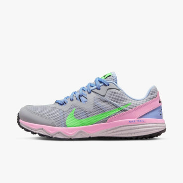 Nike Women Juniper Trail Running Shoe 7 Wolf Grey/Green Strike