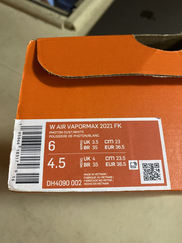 NIKE AIR VAPOR MAX 2021 FK Photon Dust Whit 6