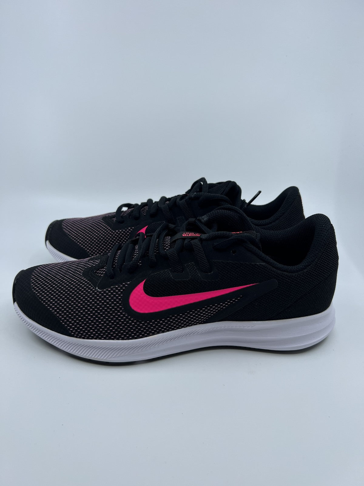 ♻️✅Nike Downshifter 9 Black/Pink/White Kids Shoes - Size 7 AR4135-003