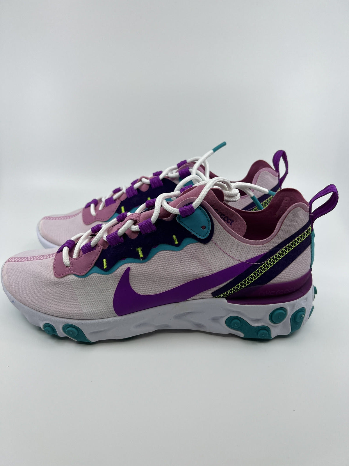 Nike BQ2728 REACT ELEMENT 55 - MAGIC FLAMINGO Women Running Shoe US7.5