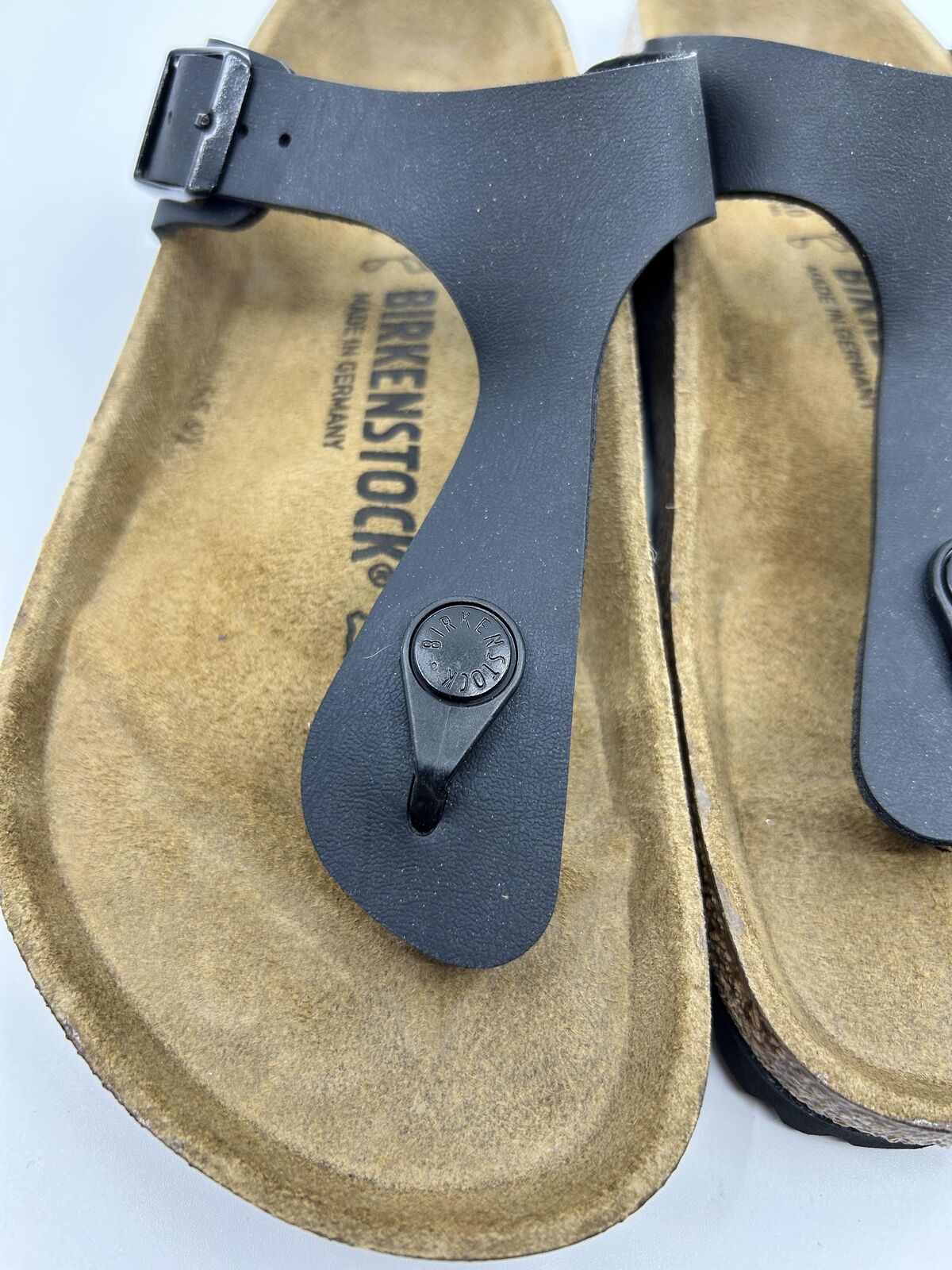 ♻️✅Birkenstock Gizeh BS Black Women's Sandal US6 Brand New Recycled Box