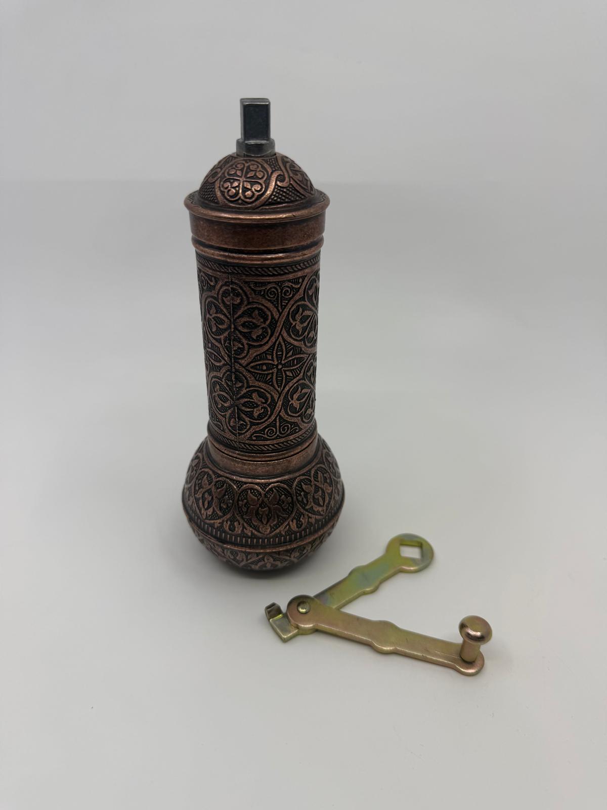 Handcrafted Grinder Elevate Your Coffee Experience with Zamak and Antique Copper