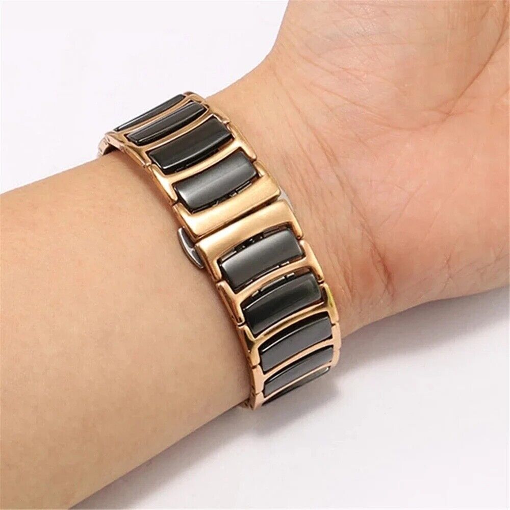 STAINLESS STEEL APPLE WATCH BAND 10/9/8/7/6/5/4/SE ULTRA 1/2 MULTICOLOR LUXURY