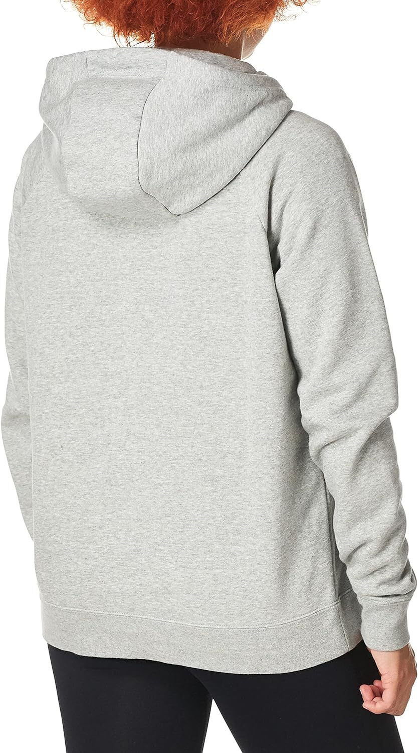 ♻️✅Nike Women's Dark Grey Heather Essential Fleece Hoodie Size XS (BV4124 063)