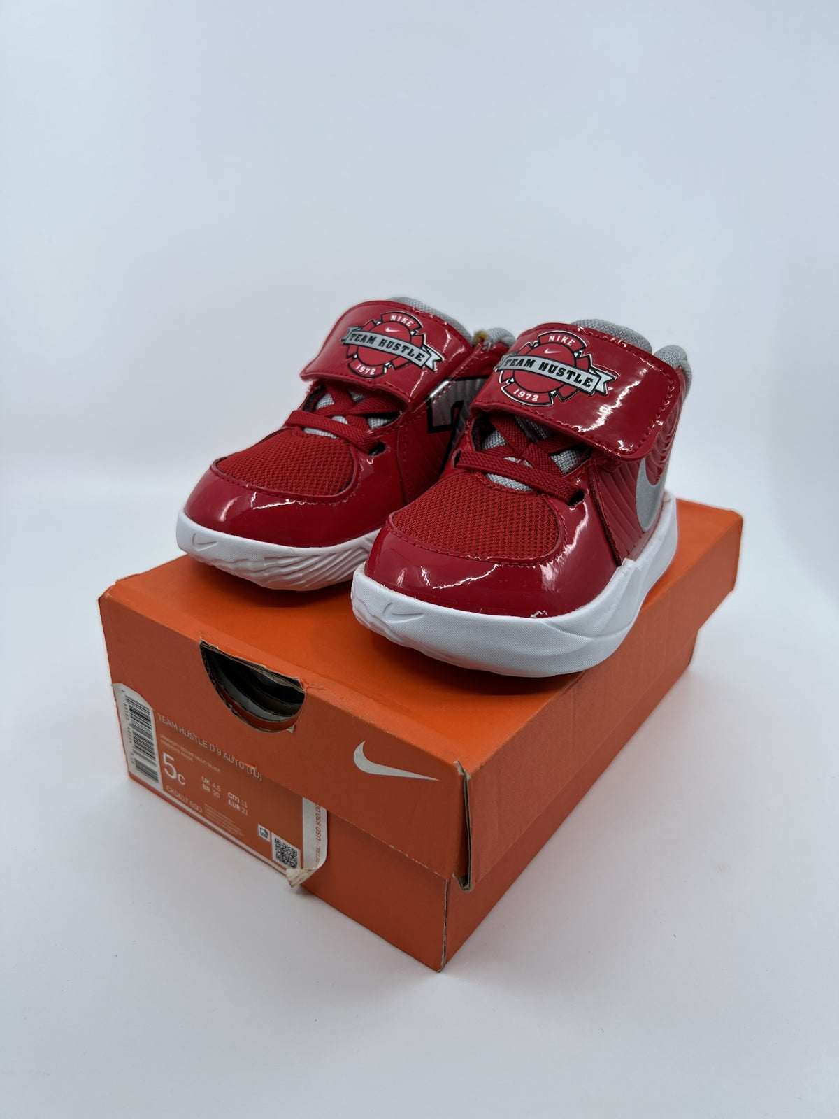 ♻️✅Nike 943308 PURE PLATINUM/SILVER Kids's Sandal US4C Brand New Original Box