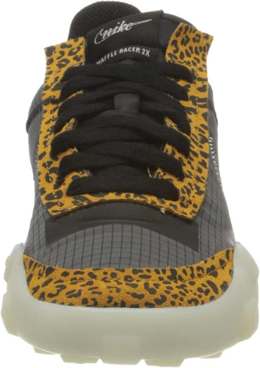Nike Women's Waffle Racer 2X Leopard Black Sneakers Size US6.5 Running Shoes Gym