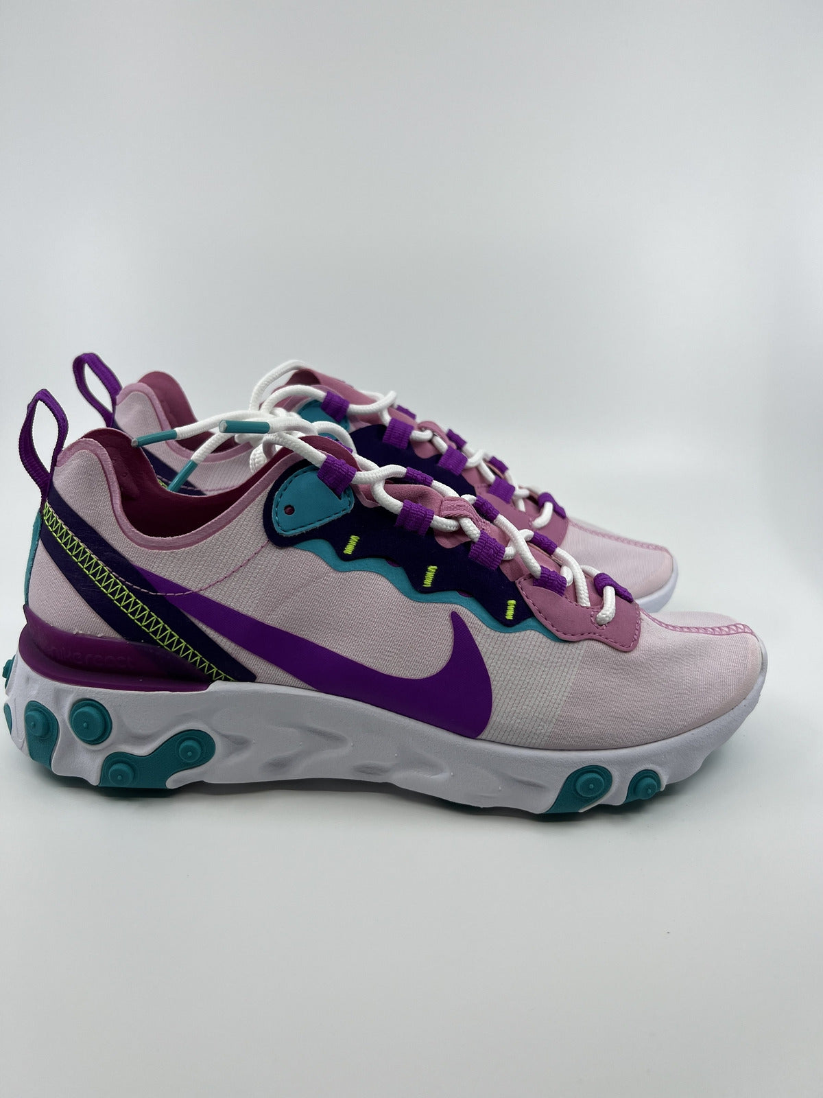 Nike BQ2728 REACT ELEMENT 55 - MAGIC FLAMINGO Women Running Shoe US7.5