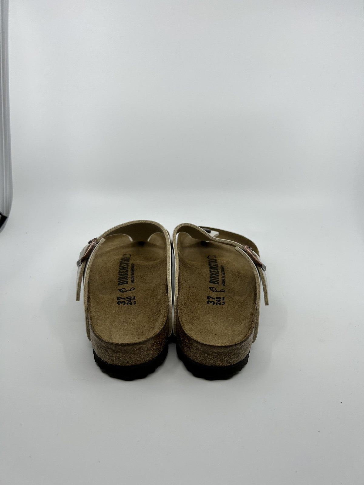♻️✅Birkenstock Gizeh BS MetallicSilver Women's Sandal US6 Brand New Recycled Box