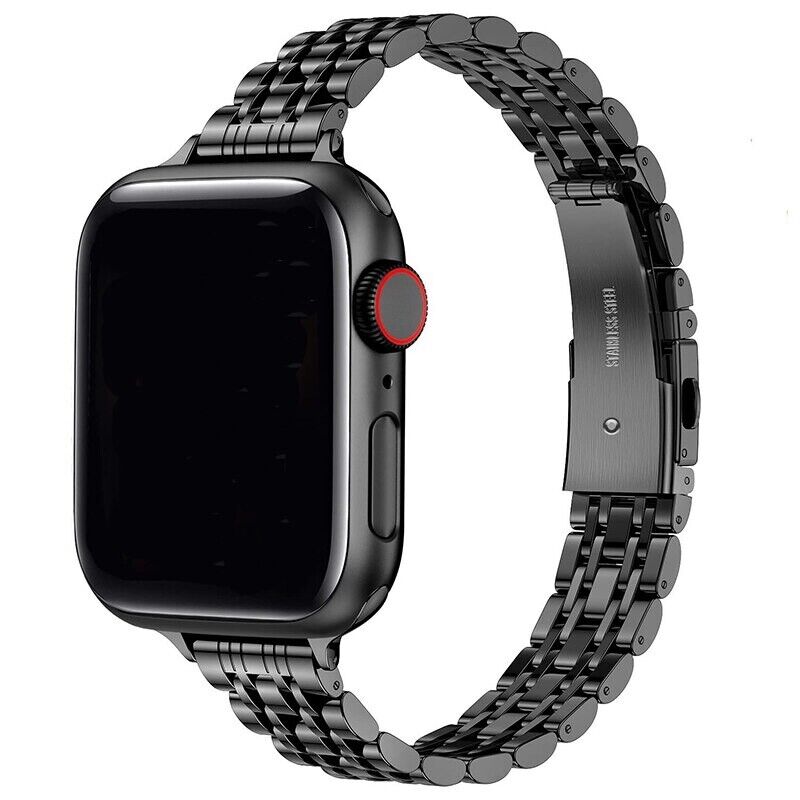 STAINLESS STEEL APPLE WATCH BAND 10/9/8/7/6/5/4/SE ULTRA 1/2 MULTICOLOR LUXURY