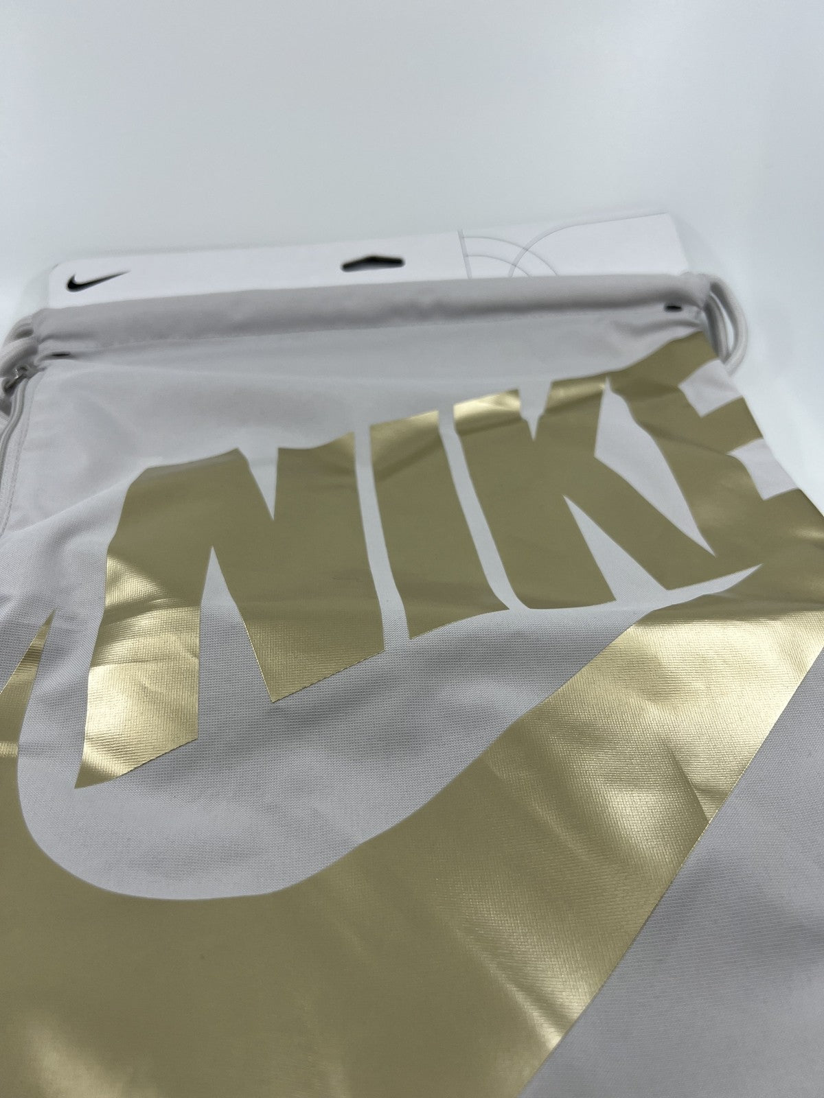 ♻️✅Nike Heritage Gym Sack Bag (White/Gold)