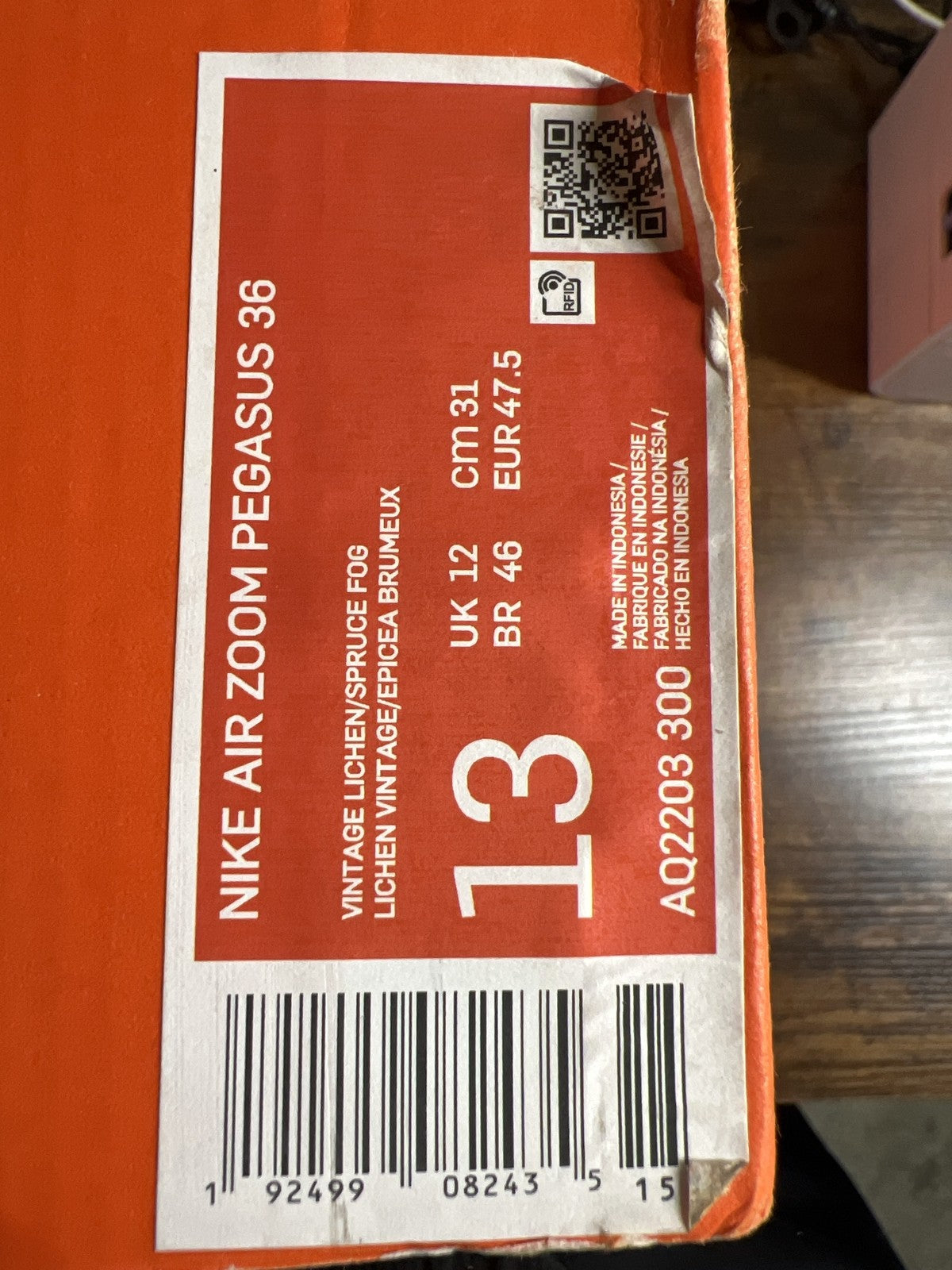 ♻️✅ Nike Air Zoom Pegasus36 US13 AQ2203-300