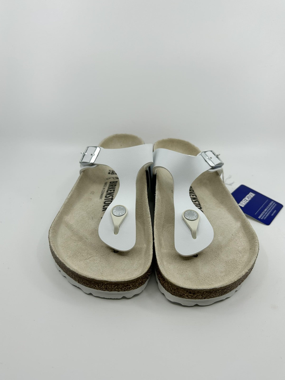 ♻️✅Birkenstock Gizeh BS WHEIT Men's Sandal US9 Brand New Original Box