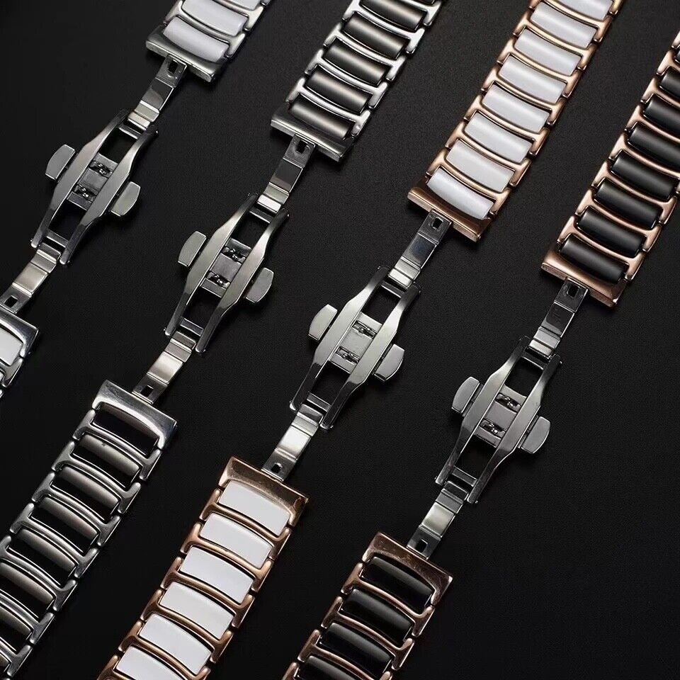 STAINLESS STEEL APPLE WATCH BAND 10/9/8/7/6/5/4/SE ULTRA 1/2 MULTICOLOR LUXURY