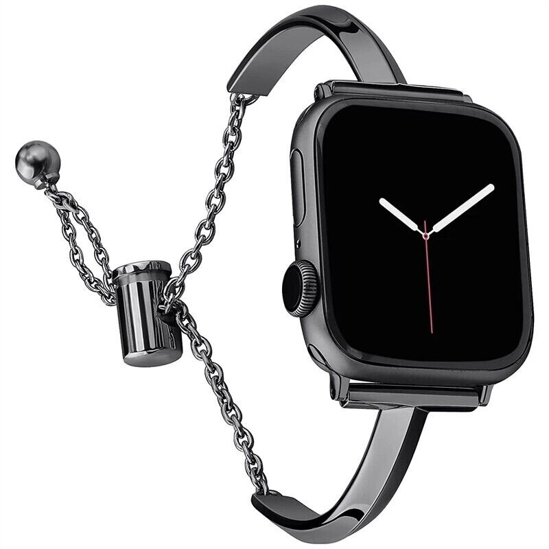 STAINLESS STEEL APPLE WATCH BAND 10/9/8/7/6/5/4/SE ULTRA 1/2 MULTICOLOR LUXURY