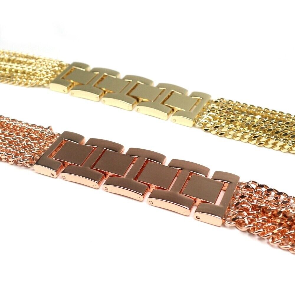 STAINLESS STEEL APPLE WATCH BAND 10/9/8/7/6/5/4/SE ULTRA 1/2 MULTICOLOR LUXURY
