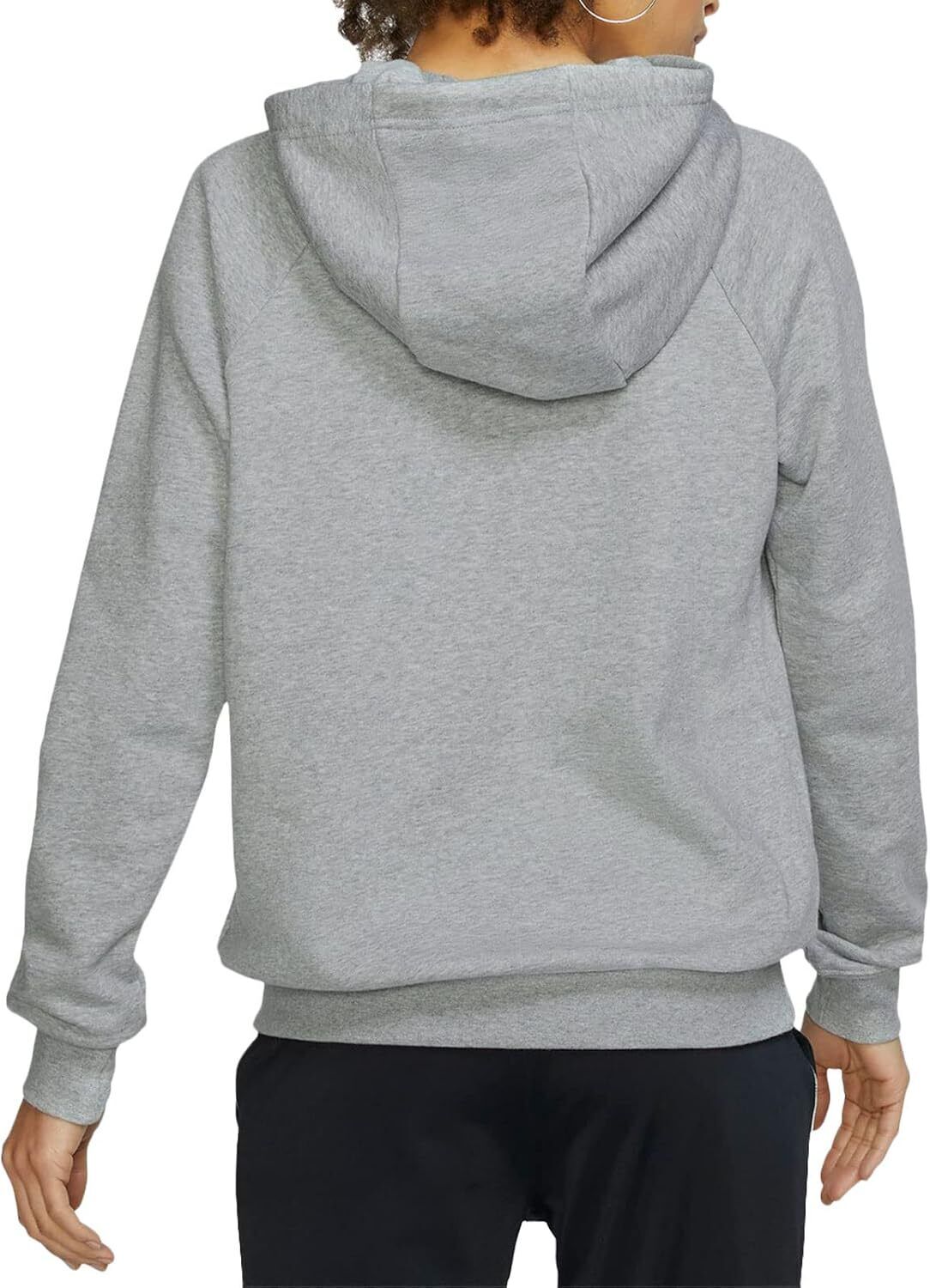 Nike Women's Dark Grey Heather Essential Fleece Hoodie (BV4124 063) X-Small Grey