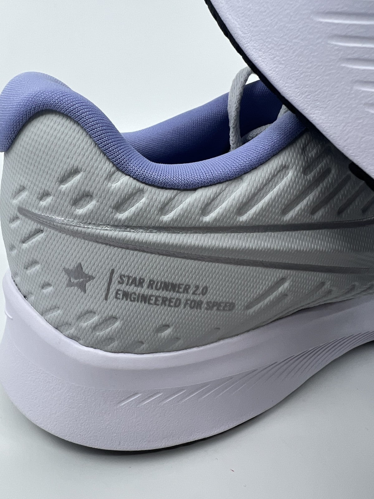 ♻️✅Nike Star Runner 2.0 Women's US6.5 Gray/White/Purple AQ3542-007