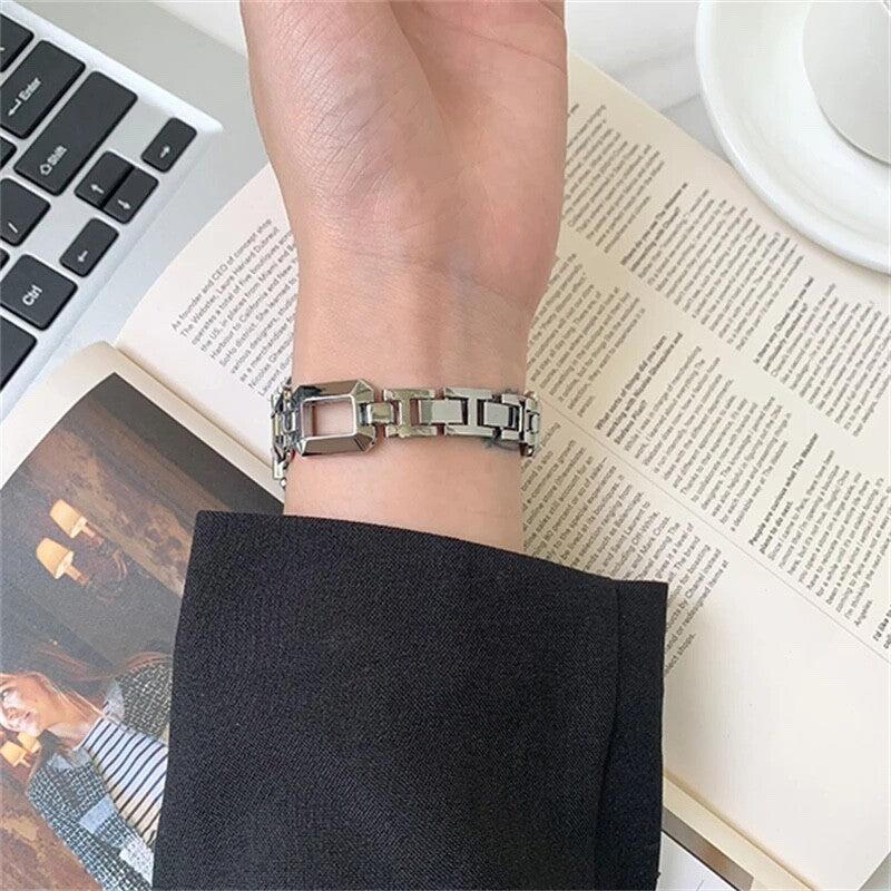 STAINLESS STEEL APPLE WATCH BAND 10/9/8/7/6/5/4/SE ULTRA 1/2 MULTICOLOR LUXURY