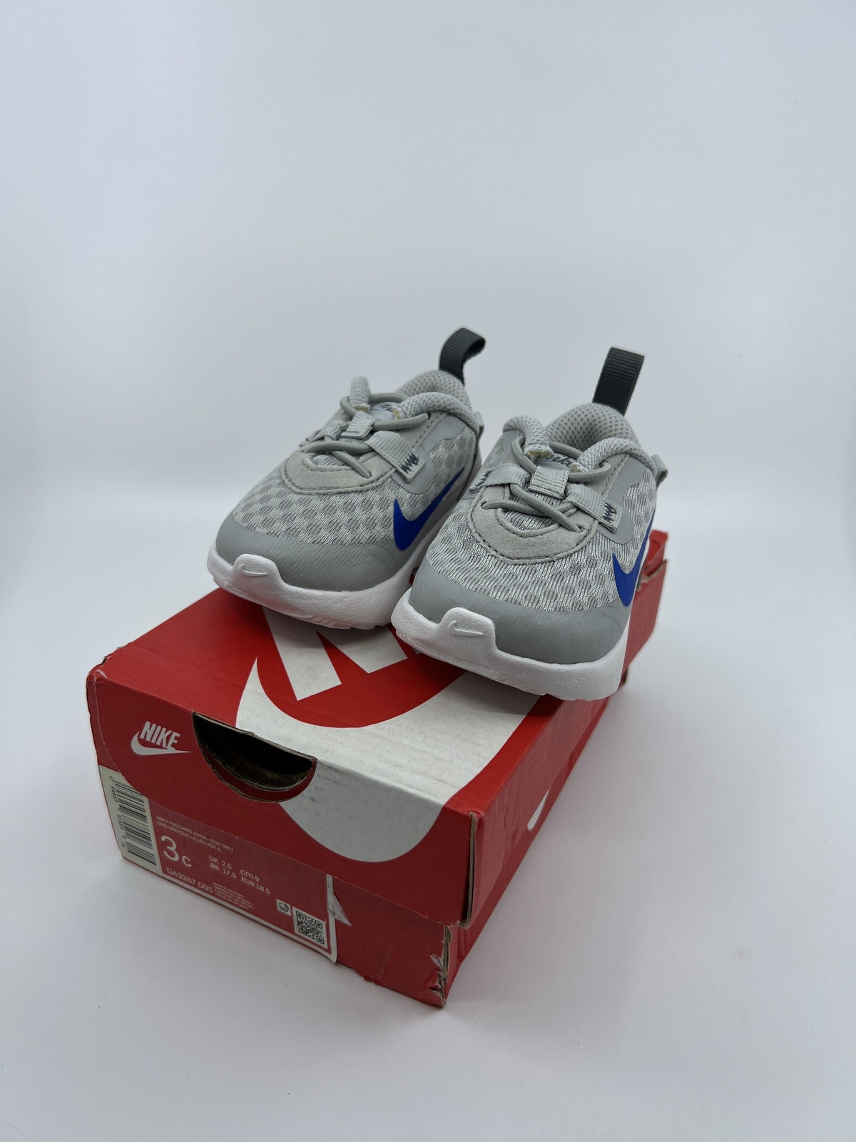 ♻️✅Nike Reposto Gray Running Shoes Sneakers US3C Boys DA3267-002