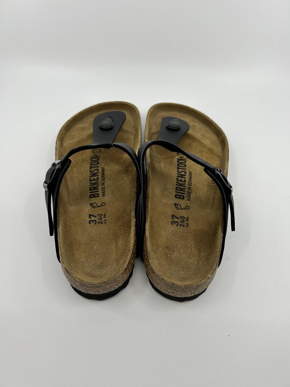 ♻️✅Birkenstock Gizeh BS Black Women's Sandal US6 Brand New Recycled Box