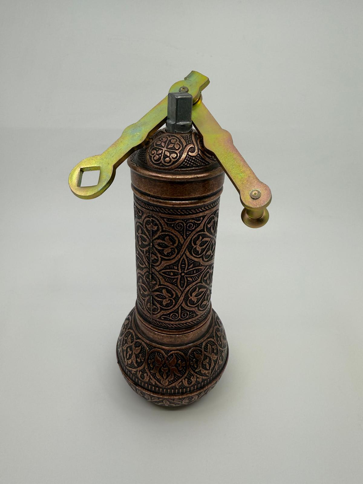 Handcrafted Grinder Elevate Your Coffee Experience with Zamak and Antique Copper