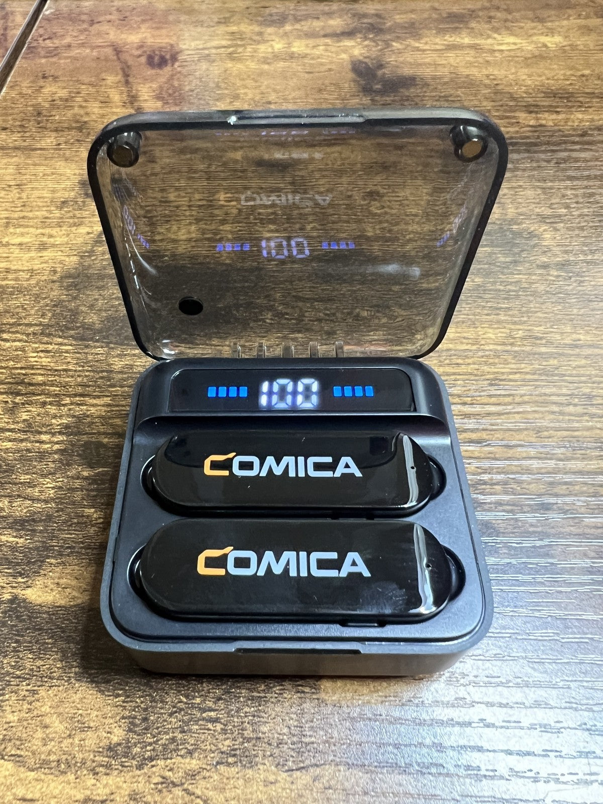 Comica Vimo S MI Wireless Microphone for iPhone MFI,15H Working Time, Recording