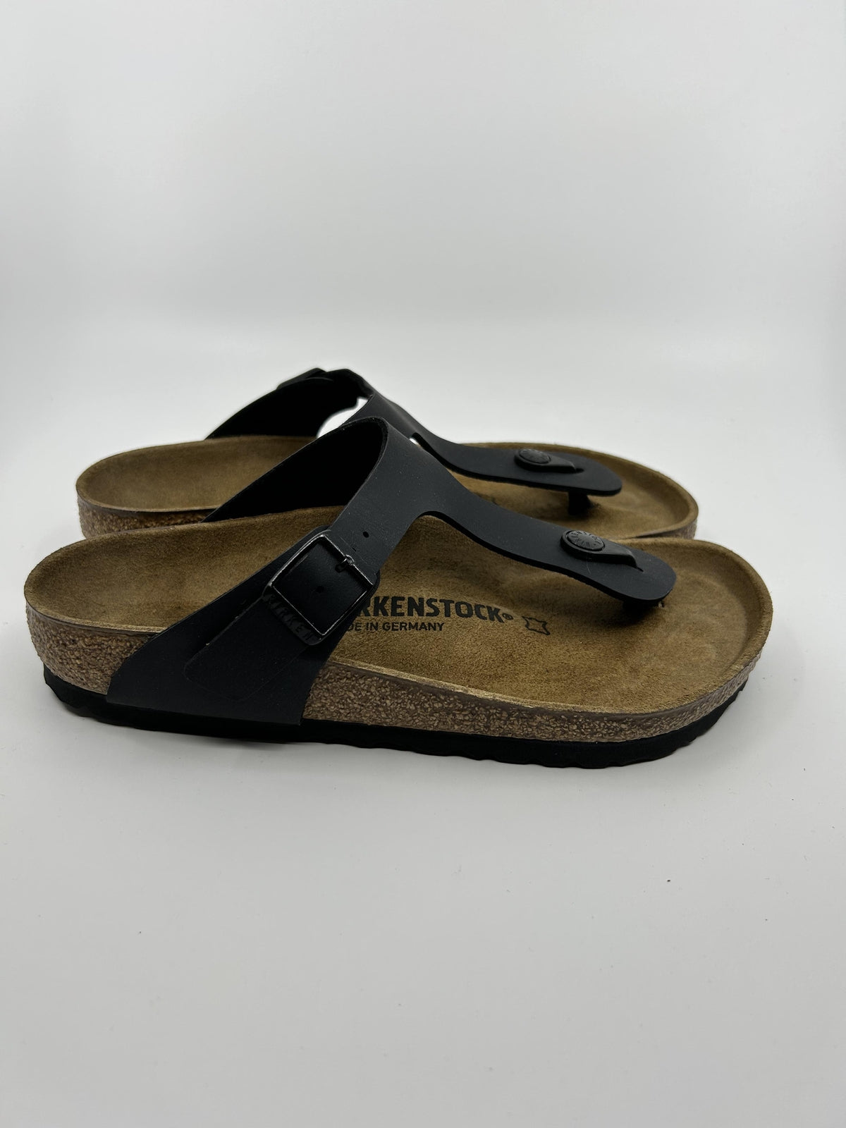 ♻️✅Birkenstock Gizeh BS Black Women's Sandal US6 Brand New Recycled Box