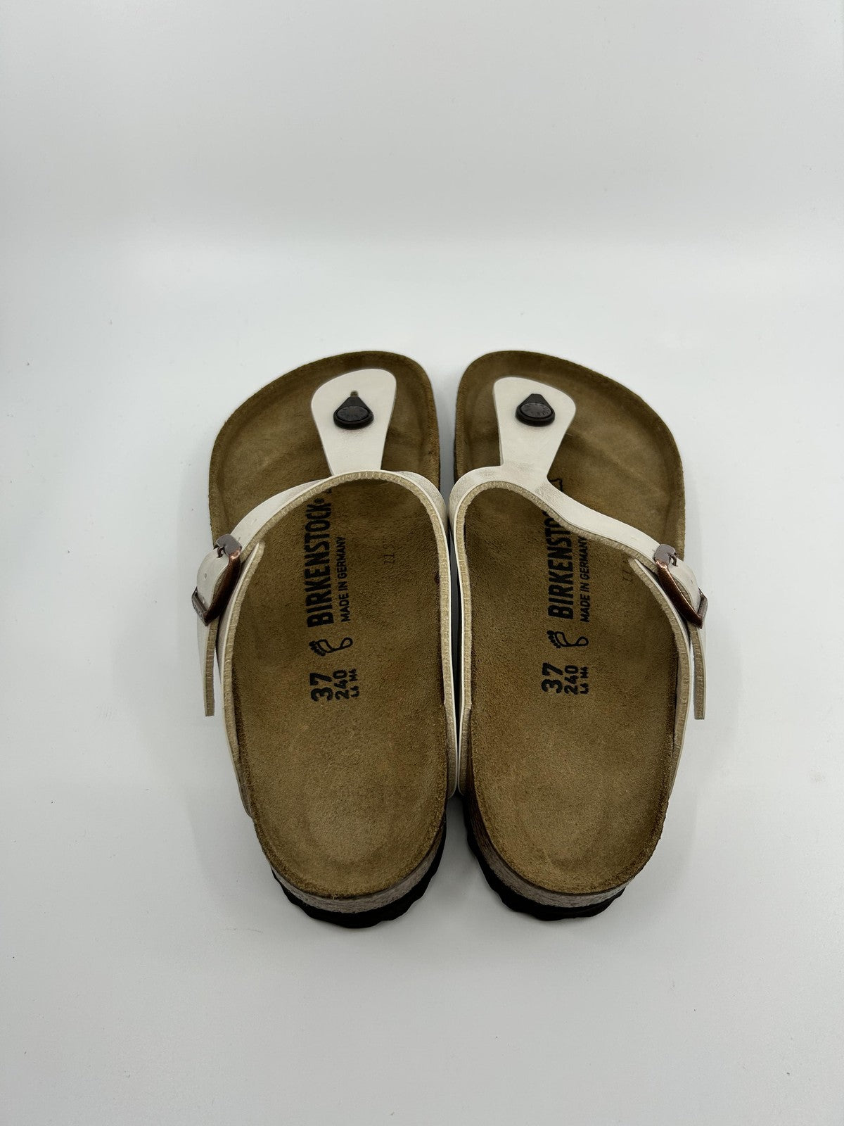 ♻️✅Birkenstock Gizeh BS MetallicSilver Women's Sandal US6 Brand New Recycled Box