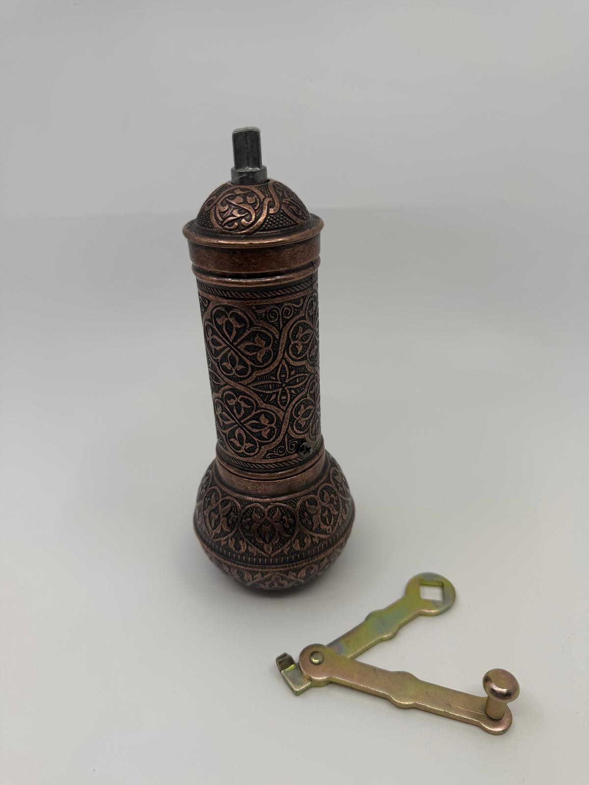 Handcrafted Grinder Elevate Your Coffee Experience with Zamak and Antique Copper