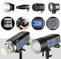 Godox AD400 Pro Outdoor Flash Strobe Light 30W LED Modeling Lamp,Recycle Time