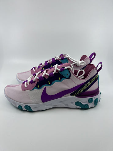 Nike BQ2728 REACT ELEMENT 55 - MAGIC FLAMINGO Women Running Shoe US7.5