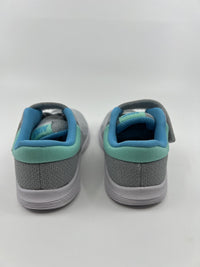 Nike Girls' Revolution 4 PS Running Shoe Toddler 3C Gray/Lght Current Blue
