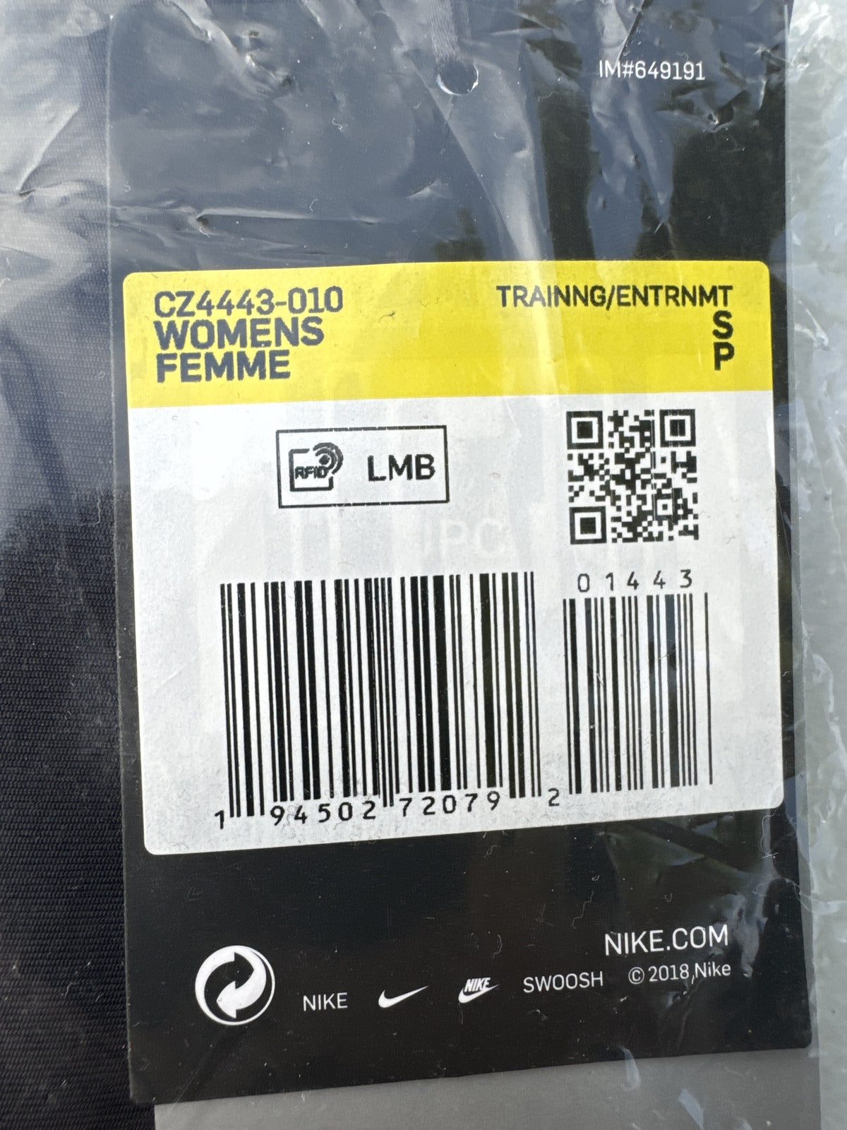 NIKE Women's Sports Bra Small Black/Black/(Particle Grey)