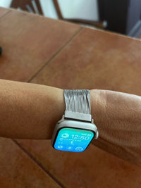 STAINLESS STEEL APPLE WATCH BAND 10/9/8/7/6/5/4/SE ULTRA 1/2 MULTICOLOR LUXURY