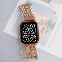 STAINLESS STEEL APPLE WATCH BAND 10/9/8/7/6/5/4/SE ULTRA 1/2 MULTICOLOR LUXURY