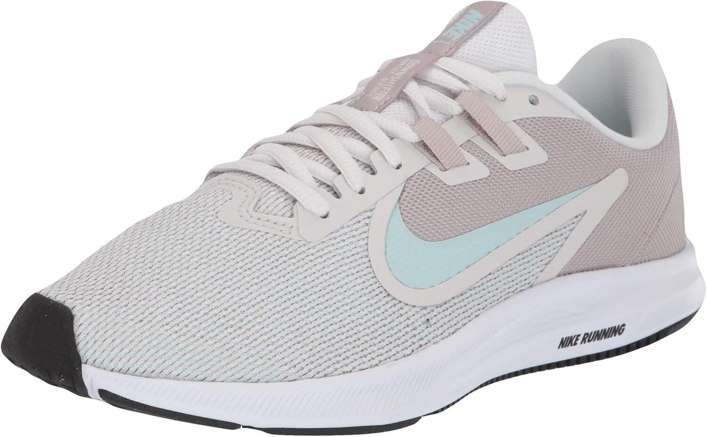 Nike Women Downshifter 9 Running US 7.5 Platinum/Teal Moon Particle