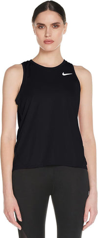 Nike Women's Miler Running Tank Black/Reflective Silver Size Small