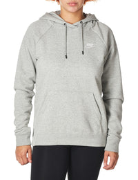 ♻️✅Nike Women's Dark Grey Heather Essential Fleece Hoodie Size XS (BV4124 063)