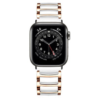 STAINLESS STEEL APPLE WATCH BAND 10/9/8/7/6/5/4/SE ULTRA 1/2 MULTICOLOR LUXURY