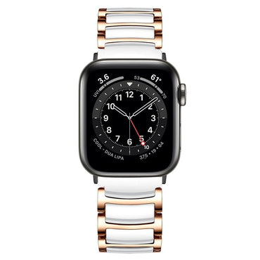 STAINLESS STEEL APPLE WATCH BAND 10/9/8/7/6/5/4/SE ULTRA 1/2 MULTICOLOR LUXURY