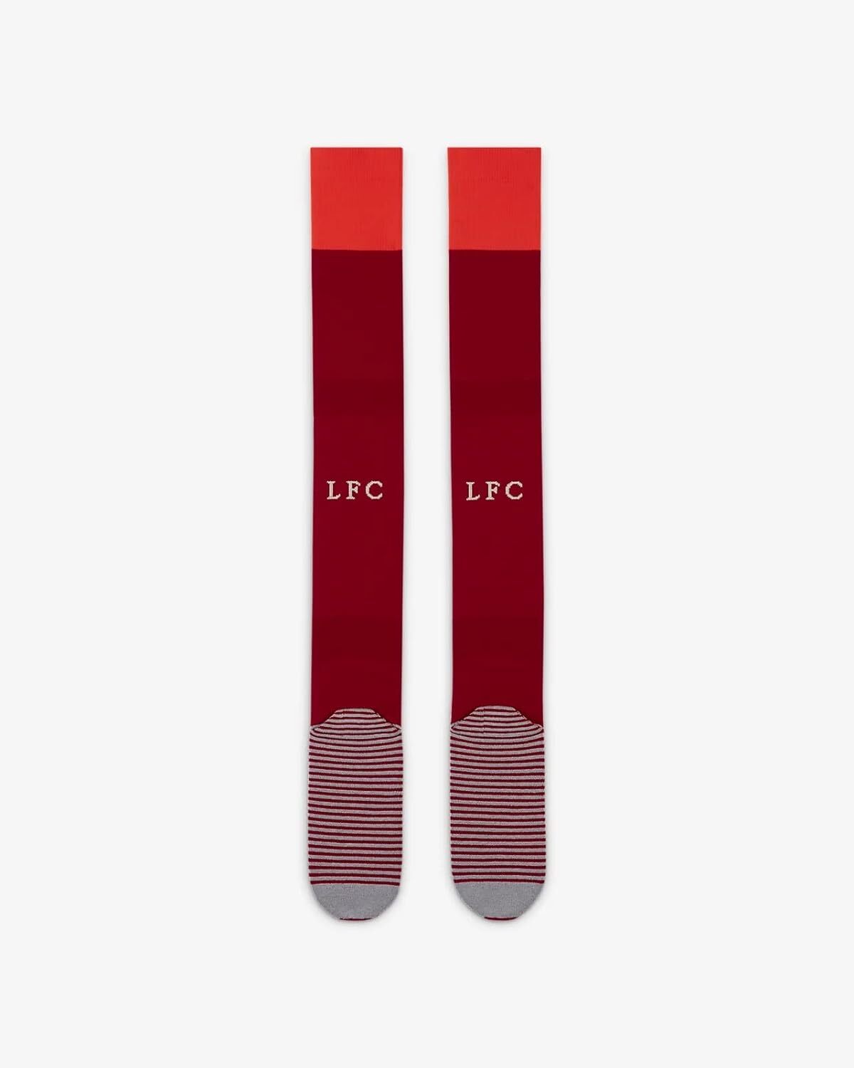♻️✅Nike Men`s Liverpool FC 2021/22 Stadium Home Over-the-Calf Soccer Socks