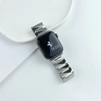 STAINLESS STEEL APPLE WATCH BAND 10/9/8/7/6/5/4/SE ULTRA 1/2 MULTICOLOR LUXURY
