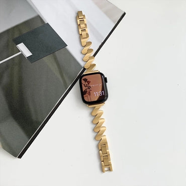 STAINLESS STEEL APPLE WATCH BAND 10/9/8/7/6/5/4/SE ULTRA 1/2 MULTICOLOR LUXURY