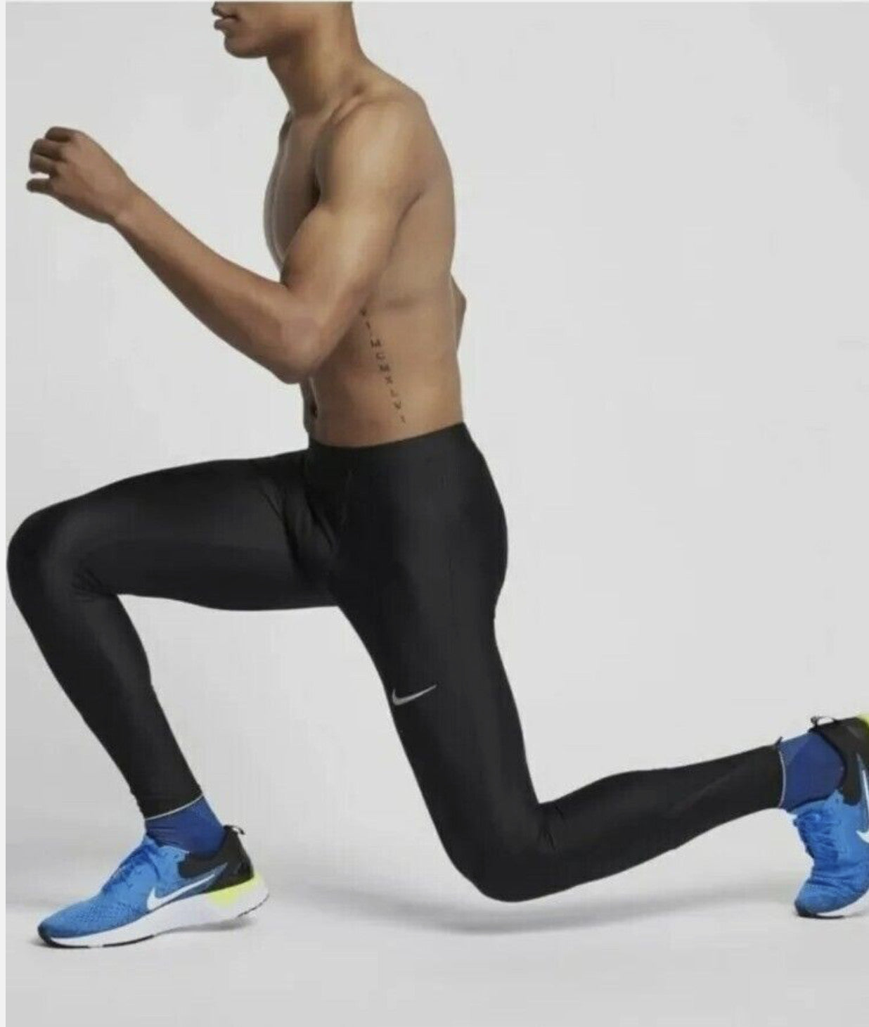 Nike DB4103 010 POWER RUNNING REFLECTIVE FIT LEGGING Small NWT Men's