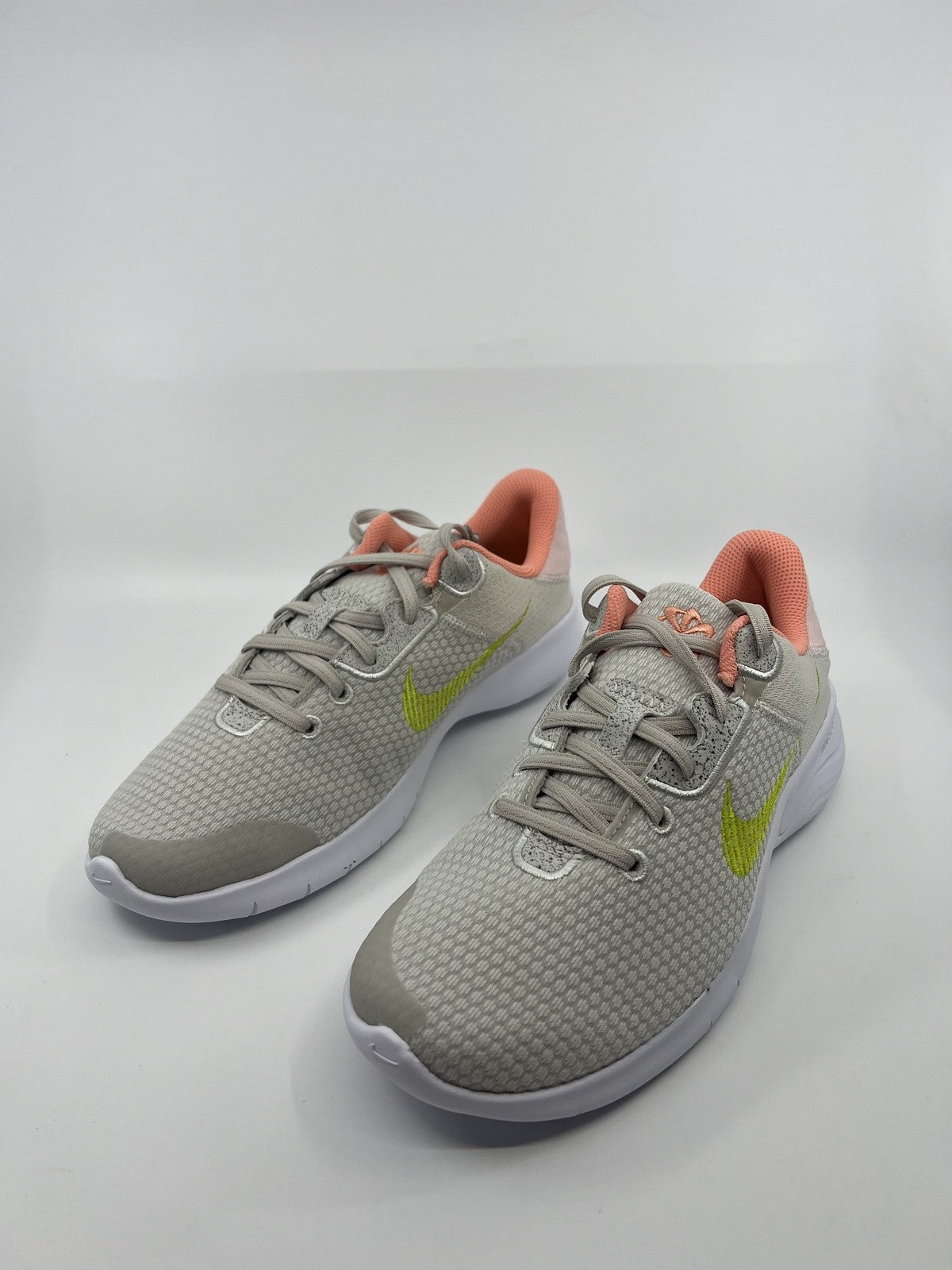 Nike Flex Experience Run 11 Women's Road Running Shoes 9 Light Bone Atomic Green