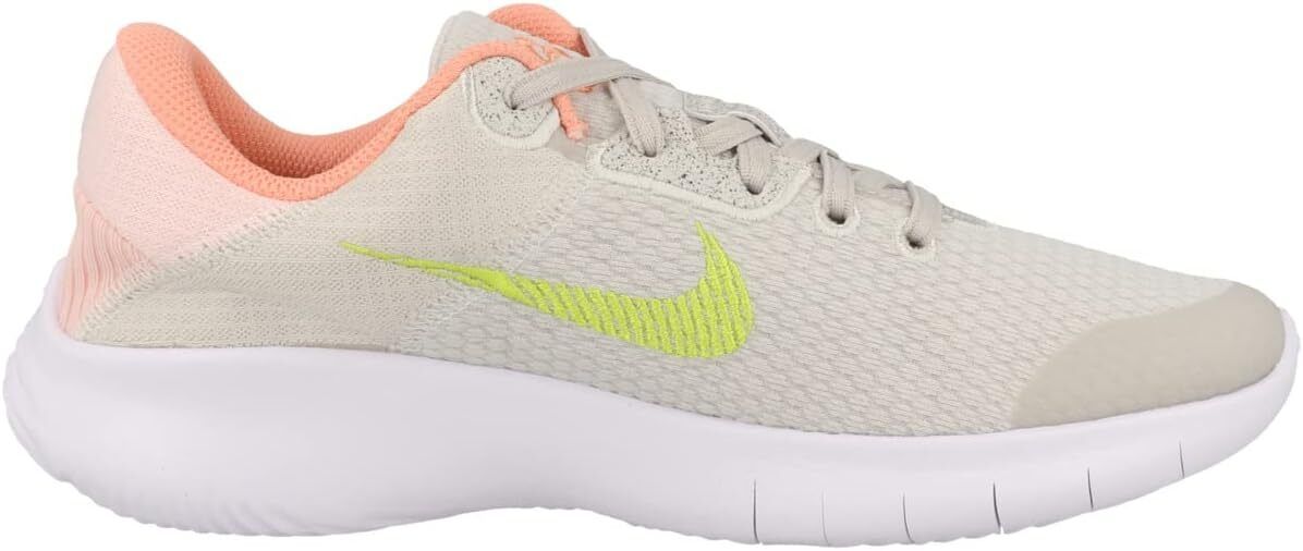 Nike Flex Experience Run 11 Women's Road Running Shoes 9 Light Bone Atomic Green