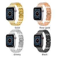 STAINLESS STEEL APPLE WATCH BAND 10/9/8/7/6/5/4/SE ULTRA 1/2 MULTICOLOR LUXURY