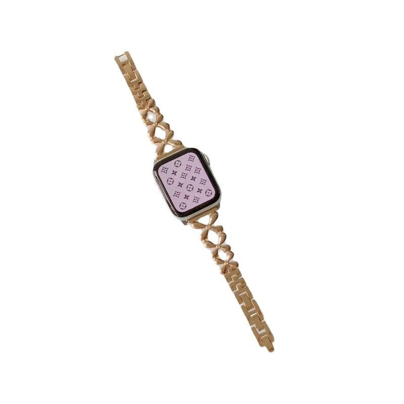 STAINLESS STEEL APPLE WATCH BAND 10/9/8/7/6/5/4/SE ULTRA 1/2 MULTICOLOR LUXURY